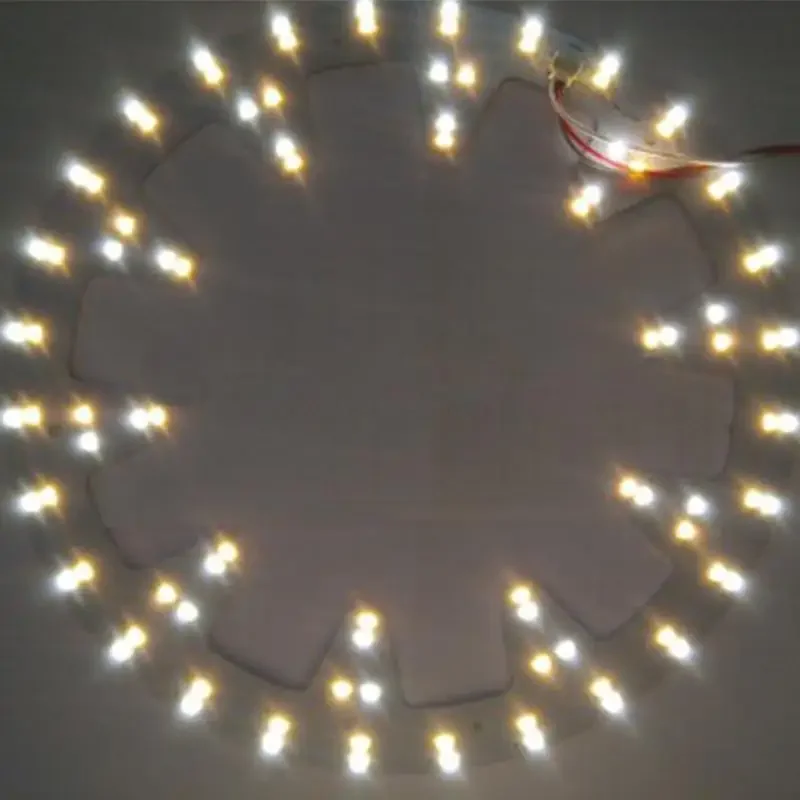LED Ceiling Light Led Panel Ceiling Light Fixtures 10.82in Diameter 24W 96LED 5730 SMD 3 Light Colors Circle Annular Round Replacement Board Bulb