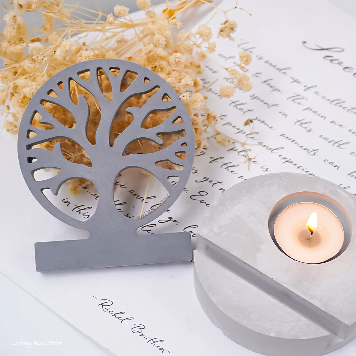 DIY Tree Twig Candle Holder Silicone Mold Tree Of Life Candlestick Resin Mould Homemade Aromatherapy Plaster Pendant Home Decor