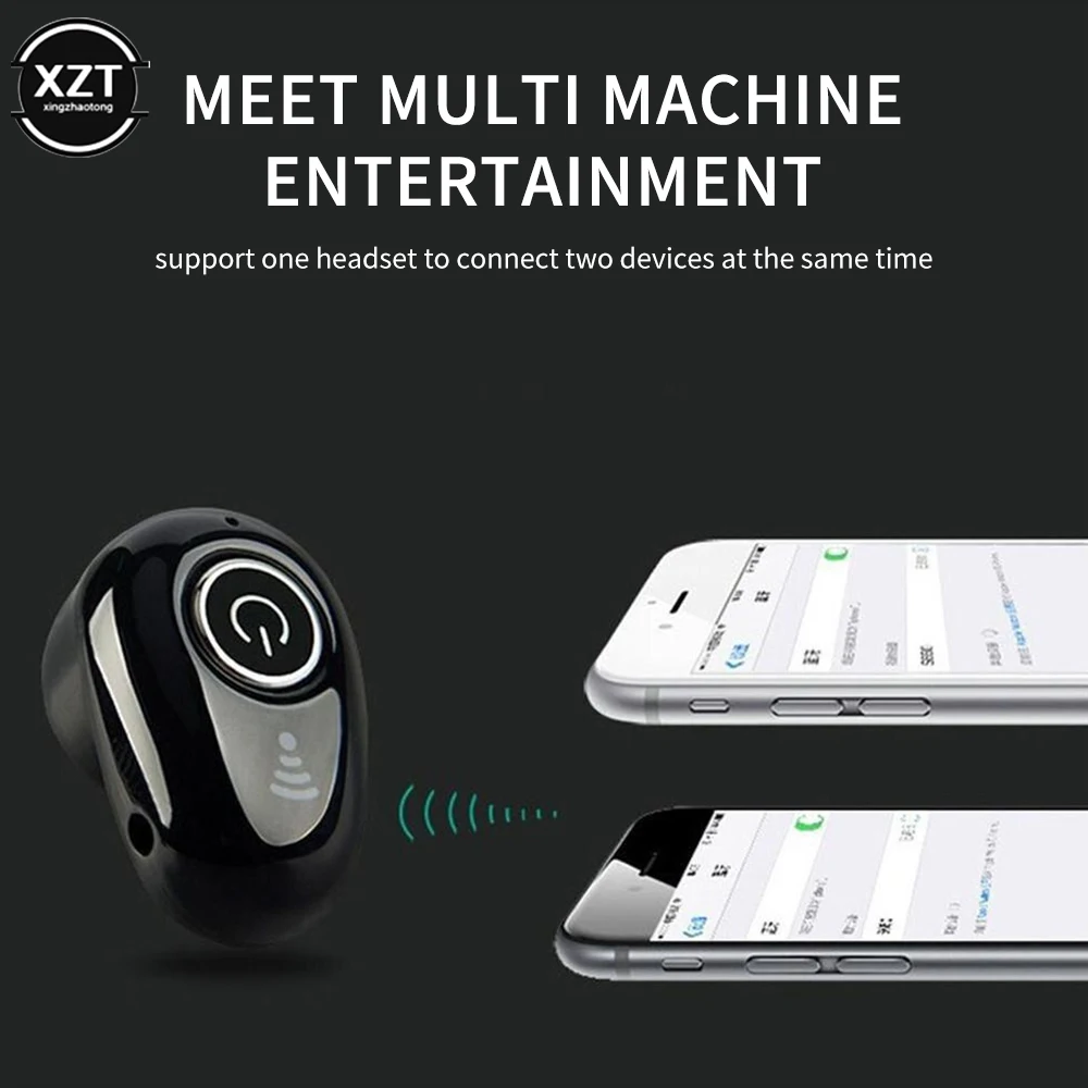 New HD Invisible Ture Wireless Earphone Noise Cancelling Bluetooth Headphone Handsfree Stereo Headset TWS Earbud With Microphone 4