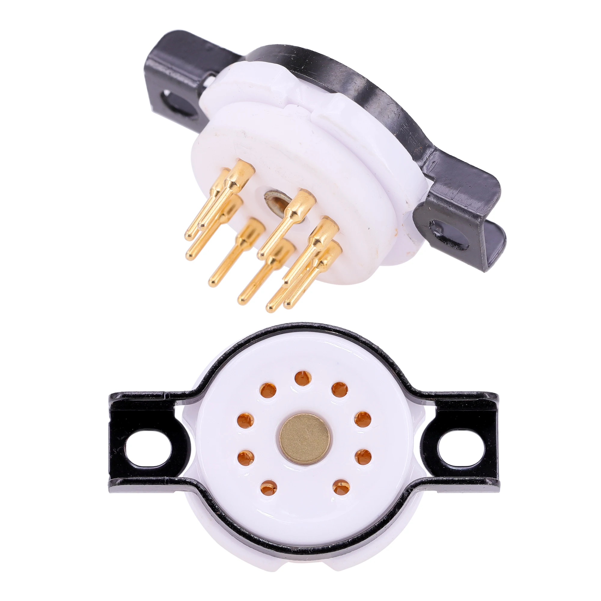 Sunn 10PZ Ceramica B9A Placcato Nel 9Pin Presa Per Tubo - Foto 8