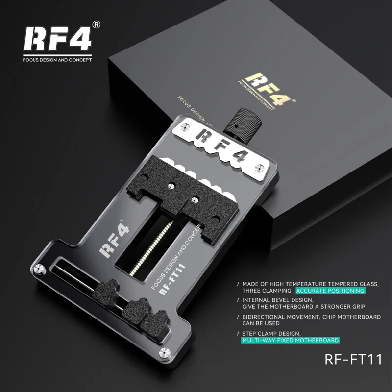 RF4 FT11 모바일 칩 마더보드 고정장치, 모바일 PCB 클램프, 모바일 PCB 플레이트, 칩, CPU, IC 작동 고정장치, 온도 저항