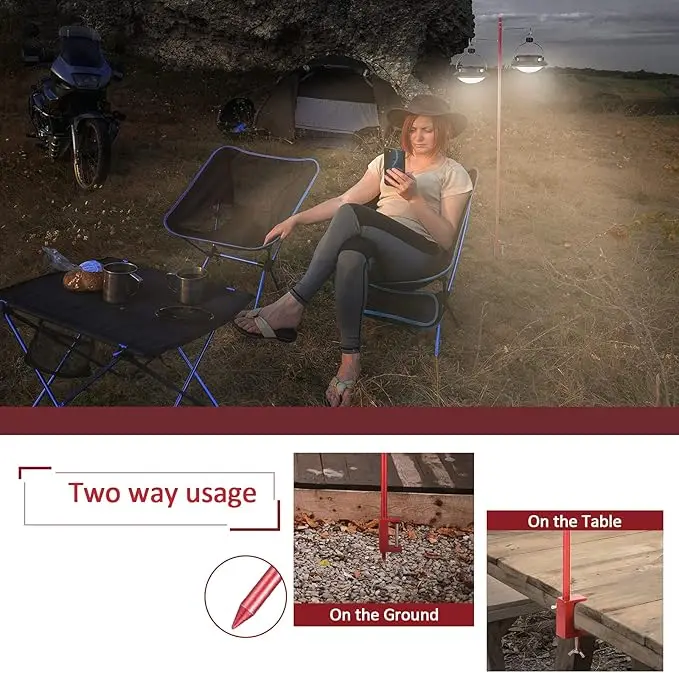 Camping Folding Lantern Stand 2