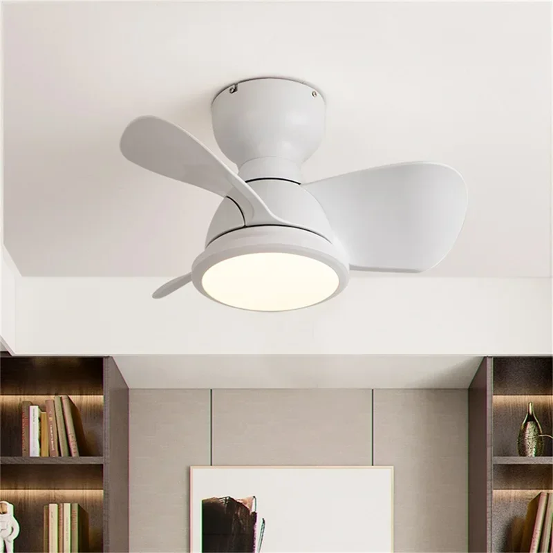 ELARA Nordic Ceiling Fan with Lights Remote Control 220V 110V Modern LED Lighting for Home Bedroom