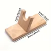 Solid Wood Hot Melt Gun Bracket Accessories Material Glue Gun Solid Wood Fixing Frame Tool Bracket Portable Bracket Sturdy Base 6