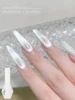 WS White Moonlight Cat Eye Gel Nail Polish Ceramic Cat Eye Explosion Flash Shows White without Grey Glass Beads 1