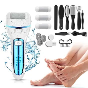 발 피부 관리 각질 제거제, 전기 발 굳은살 제거제, 발 스크러버, 뒤꿈치 브러시 페디큐어 세트