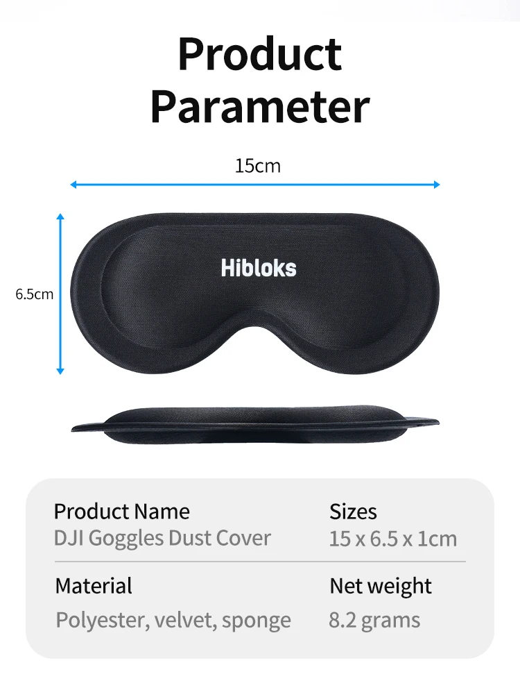 Hibloks for Neo goggles N3 for Avata 2 N3 sponge eye mask dustproof sunshade le