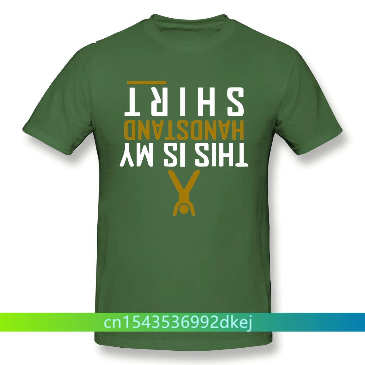 

This Is My HandStand EssentialAnime Clothes Design Bodybuilding Pumping GYM Muscle Training Crossfit 100% Cotton Men T-Shirt