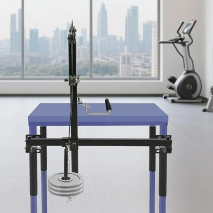 Arm Wrestling Pulley Training System Kit, 440LBS Professional Equipment Fitness Forearm, Desktop Fixation Wrist Exerciser Streng