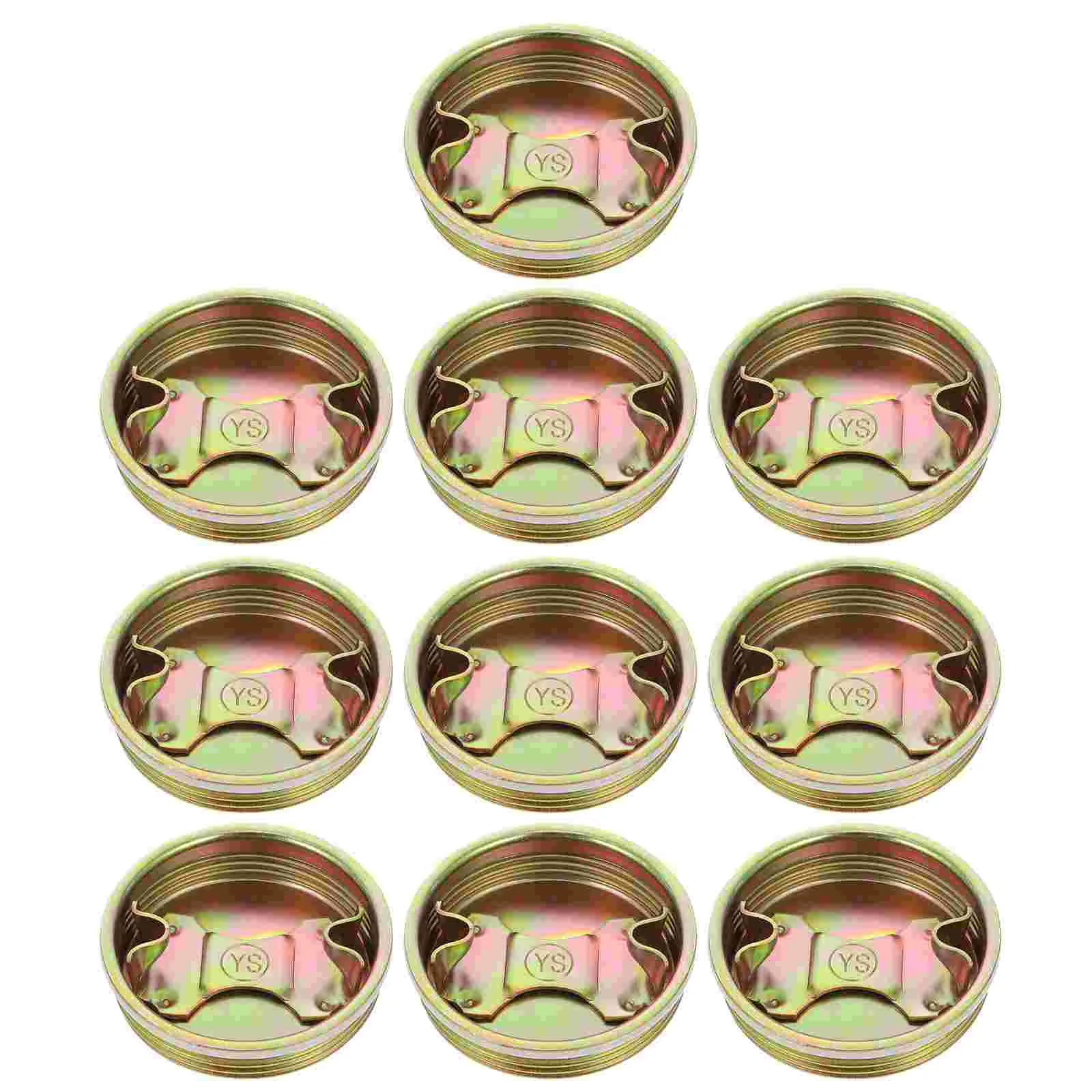 10 Pcs Oil Drum Seal Cover Bung Caps Iron Galvanized Plug Lids Colorful Barrels