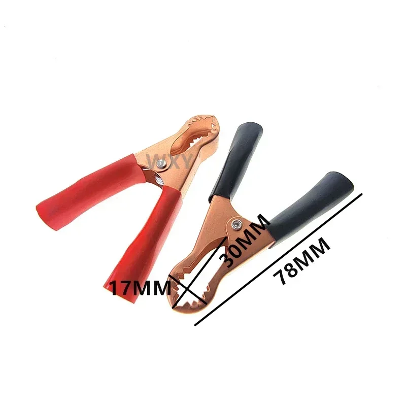 50A-200A Electrical Crocodile Alligator Battery Insulated Clip Connector Plastic Handle Test Alligator Clip For Electric Project alligator clips alligator clip adapter test clip