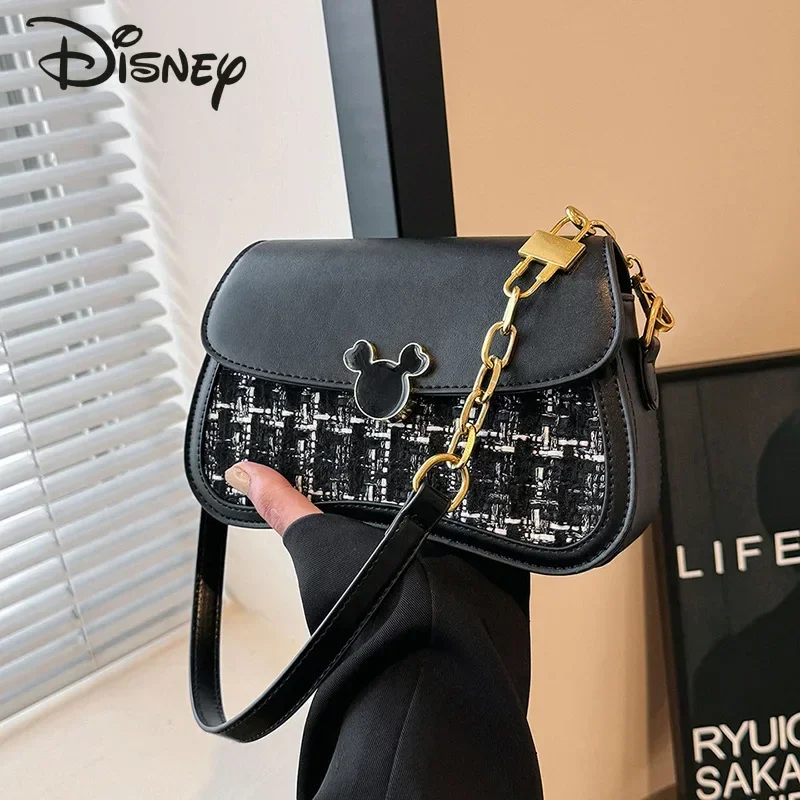 

Disney Mickey's New Women's Crossbody Bag Fashionable High Quality Girls' Handbag Advanced Sense Versatile Women's Shoulder Bag