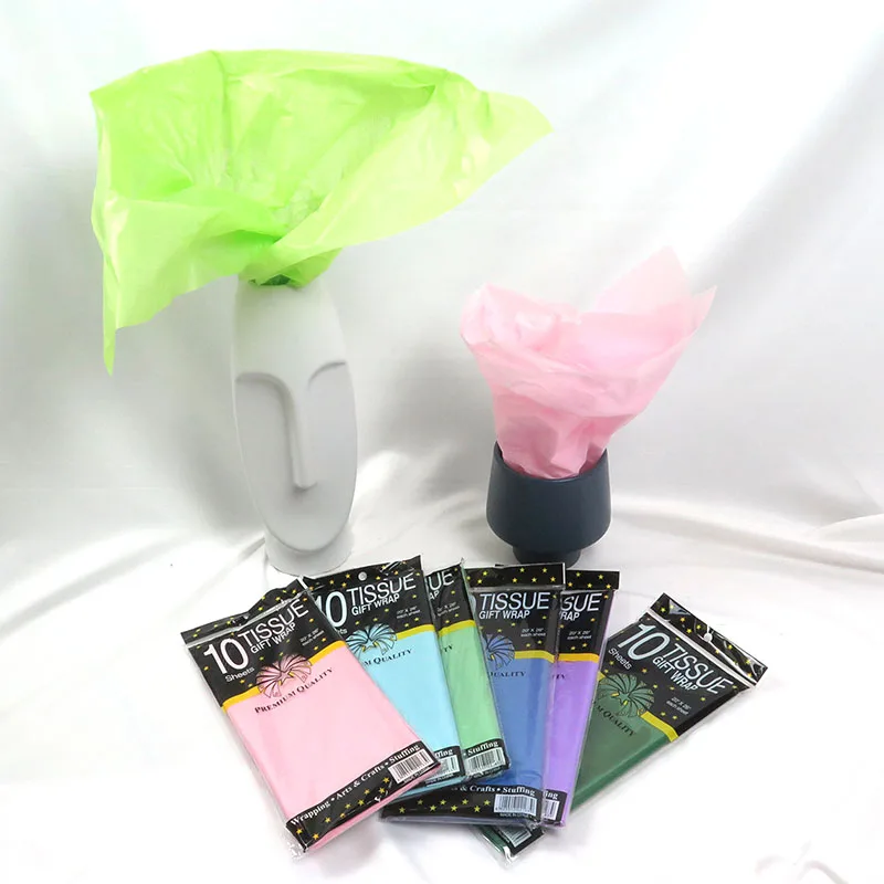 30Pcs Tissue Paper Easter spring DIY handmade Flower Clothing Gift Packaging Wedding birthday decorations Wrapping Papers