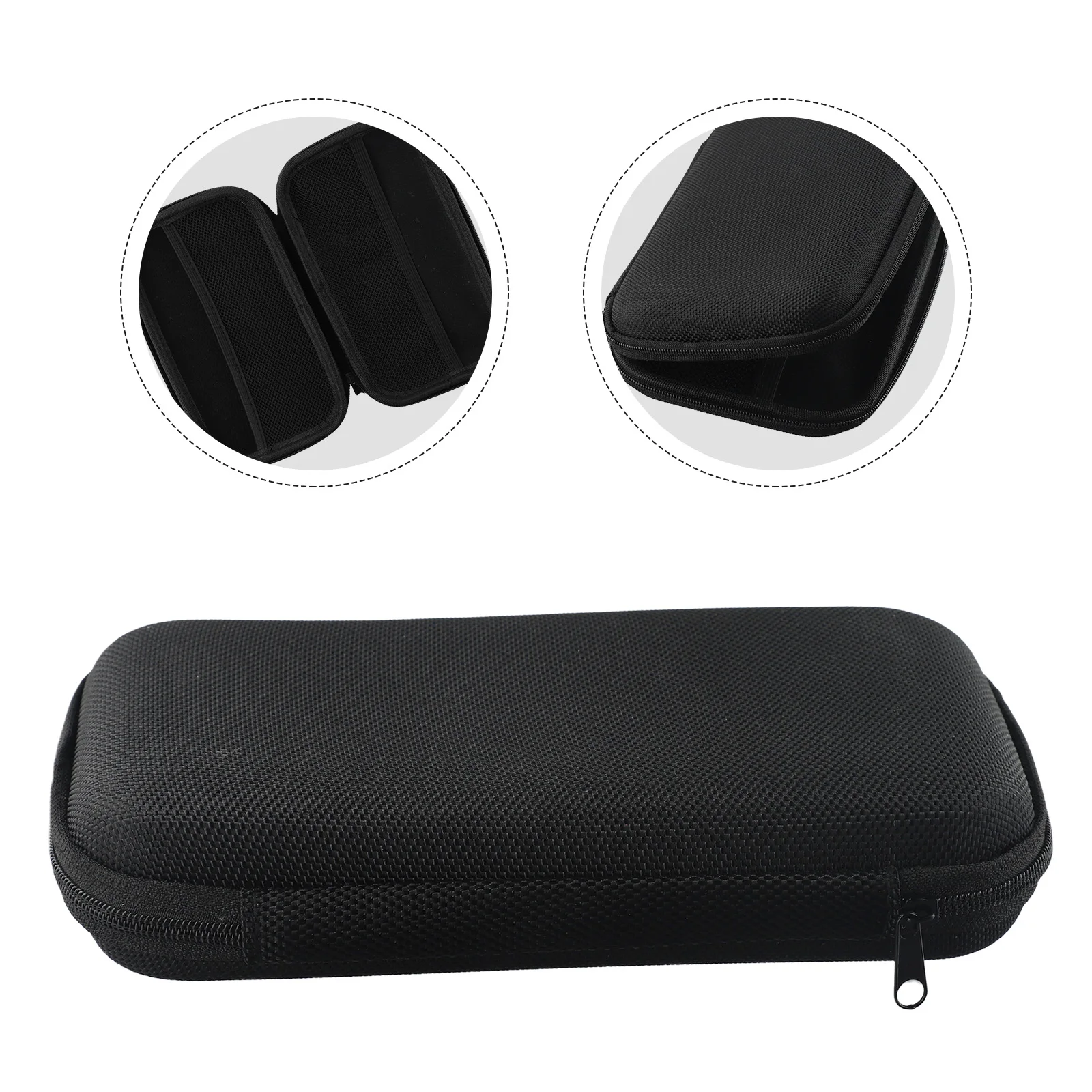 

Earphone Holder Case Anti-fall Portable Microphone Case Lavalier Lapel EVA Carrying Hard Bag Storage Hard Bag Box Case