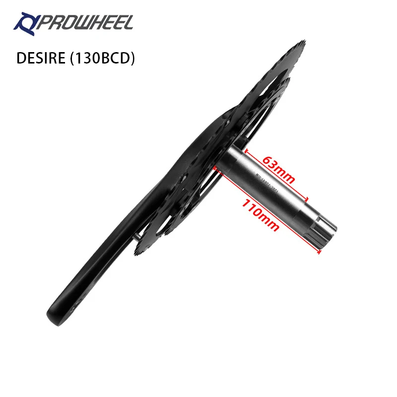 PROWHEEL Straße Fahrrad Kurbel 110/130BCD 170/ 172,5mm Kurbel mit BB Tretlager Aluminium Legierung Kurbeln Klapp Fahrrad kurbeln – Detail 10