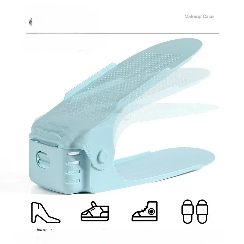 Shoe Organizer 1/6Pcs Adjustable Double Layer Stack Holder For Closet