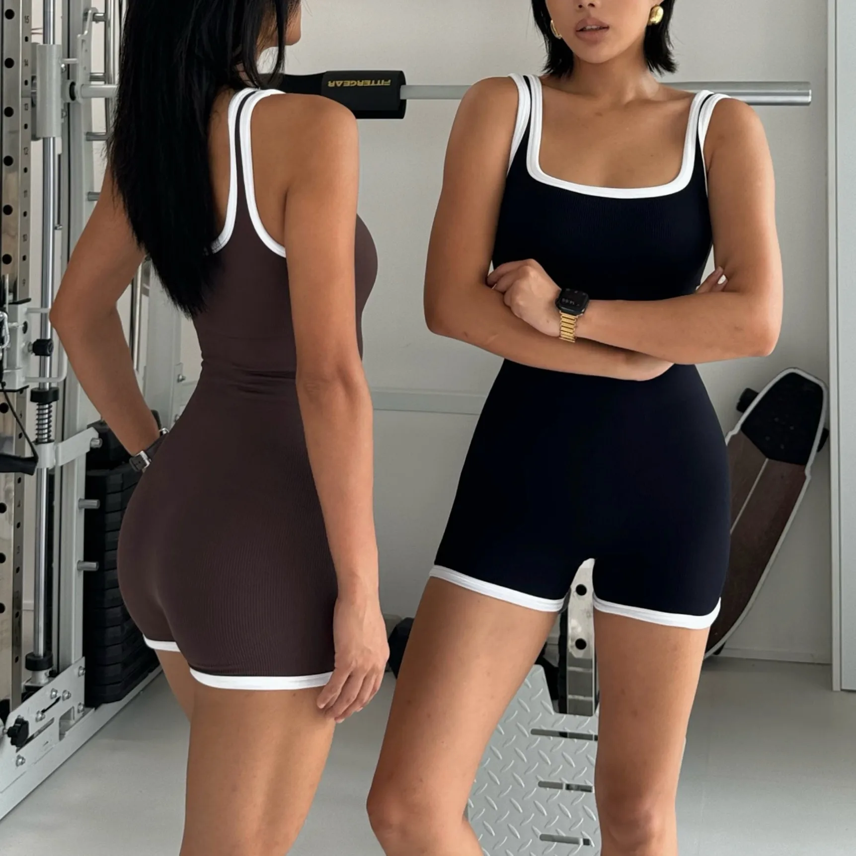Gym Set Yoga Jumpsuits One Piece Bodysuit Women Tracksuit Seamless Yoga Set Workout Sportswear Push Up Workout Clothes for Women