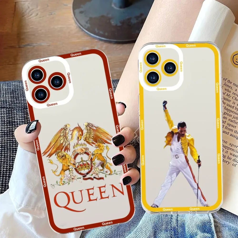 Custodia Per Telefono Queen Band Classic British Rock Band Per Samsung S 23 22 21 20 Ultra Plus Lite Trasparente Shell