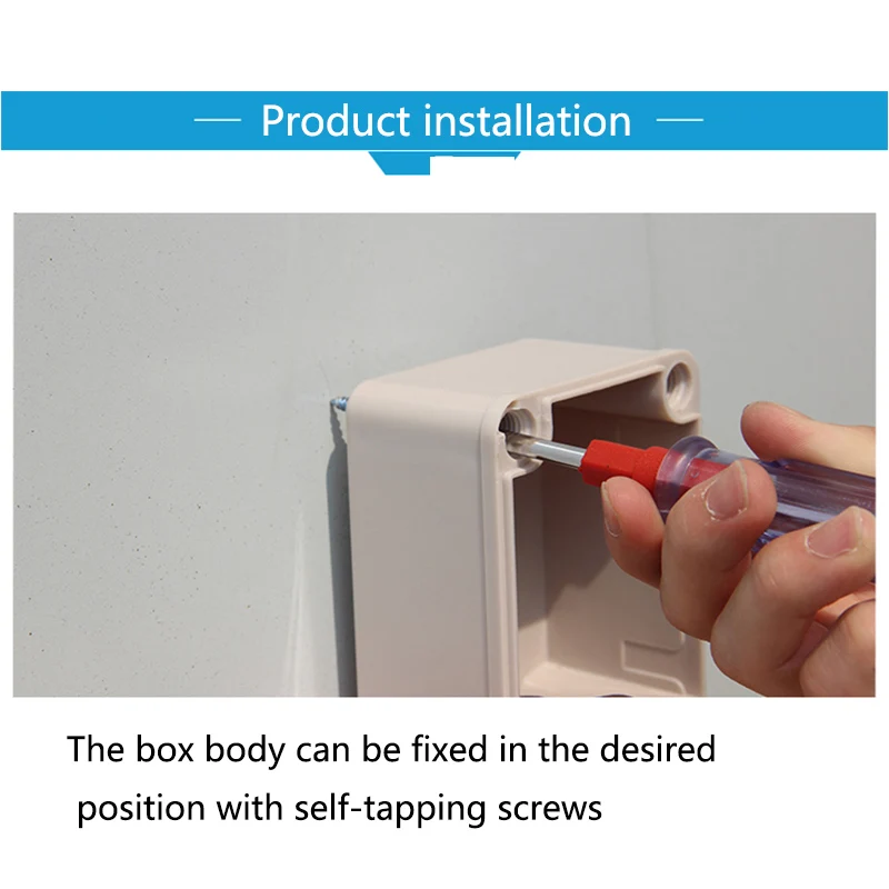 Emergency Stop Push Button Switch Box Multi-hole Waterproof button box switch control box Protective Cover IP67