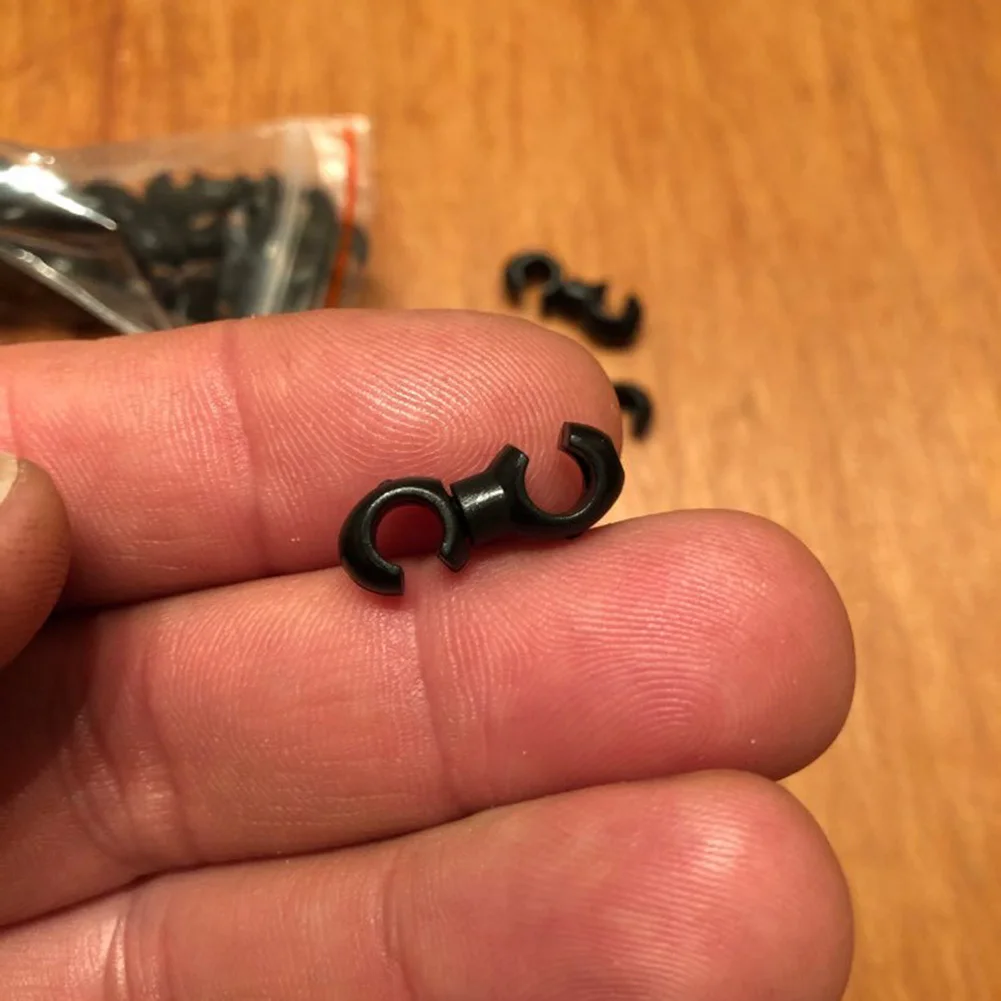 10-Piece Set of S-Style Clips for Bike Brake and Gear Cables