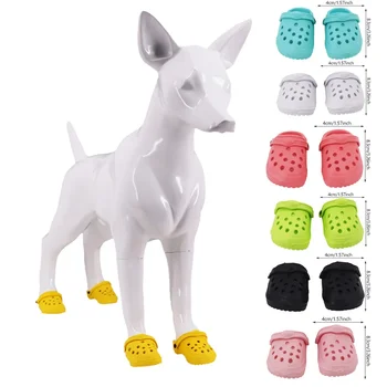 Dog Shoes Thickened Hole Shoes Wear-resistant Breathable New Fashion Pet Shoes Skidproof Slippers Pet Supplies for Dog 1