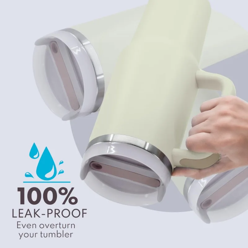 40oz Stainless Steel Insulated Water Bottle Portable Travel Tumbler Reusable Double Wall Vacuum Drinking Cups Kitchen Drinkware