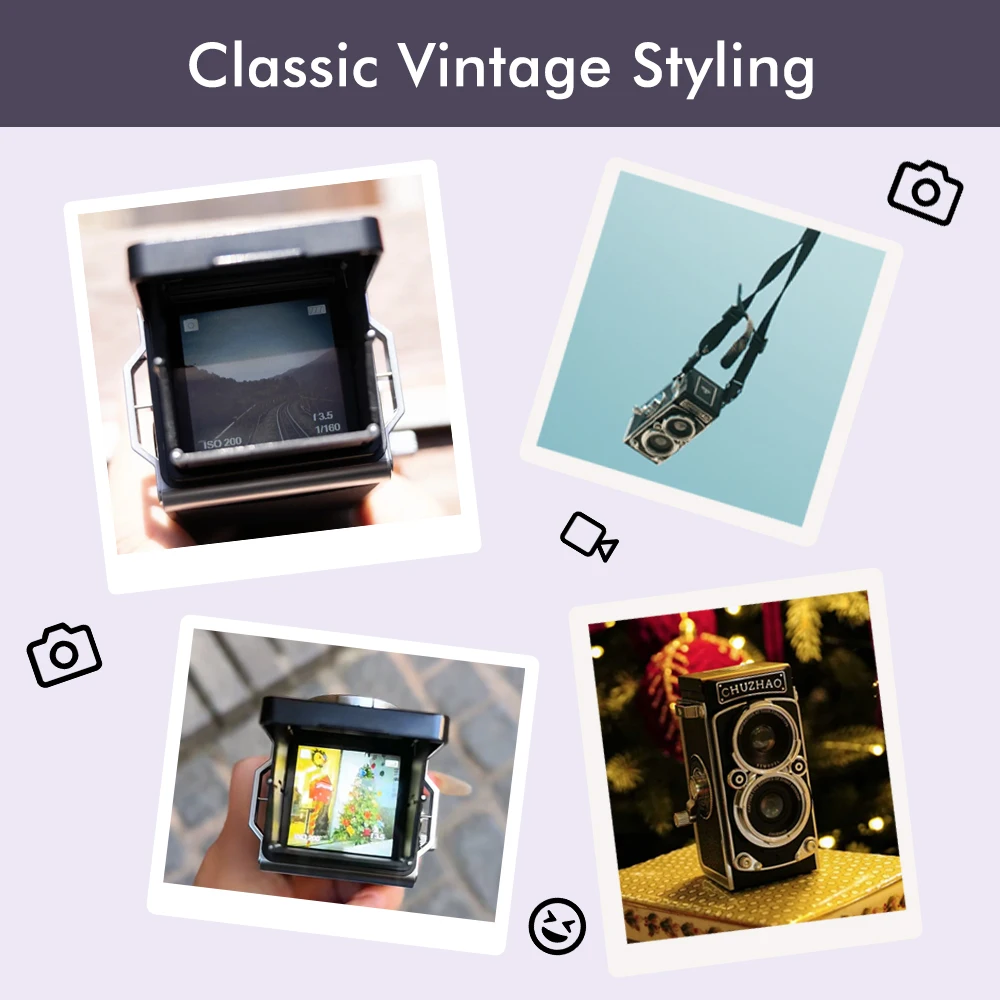 CHUZHAO Mini Retro Digital Camera with 1.54inch Screen 1080p Video 12MP Photos C