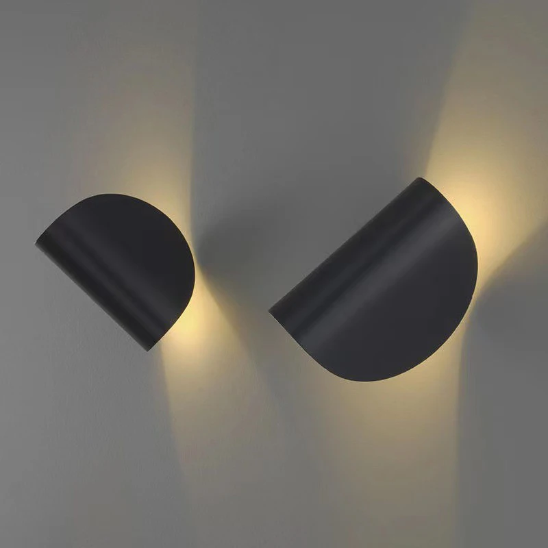 Nordic Modern Wall Lamp Living Room Bedroom Bedside Wall Lamp Aisle Study Staircase Rotatable Light Background