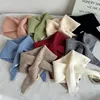 High-end Solid Color Triangular Shawl Women Korean Version Fashion Neck Protector Autumn Versatile Knitted Small Scarf 2