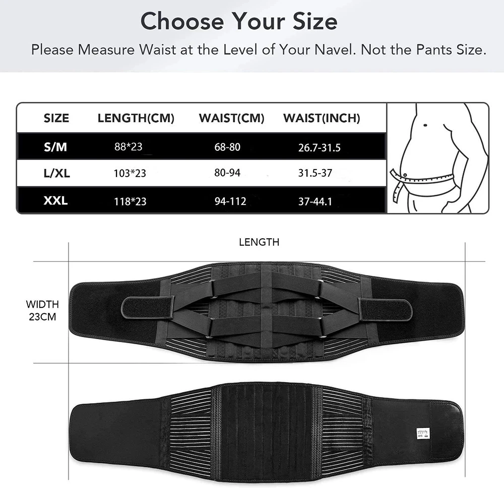Adjustable Back Brace Double Pull Lumbar Support Belt Anti-Skid Back Support Belt Men Women Lumbar Pad Sports Assistance Cushion