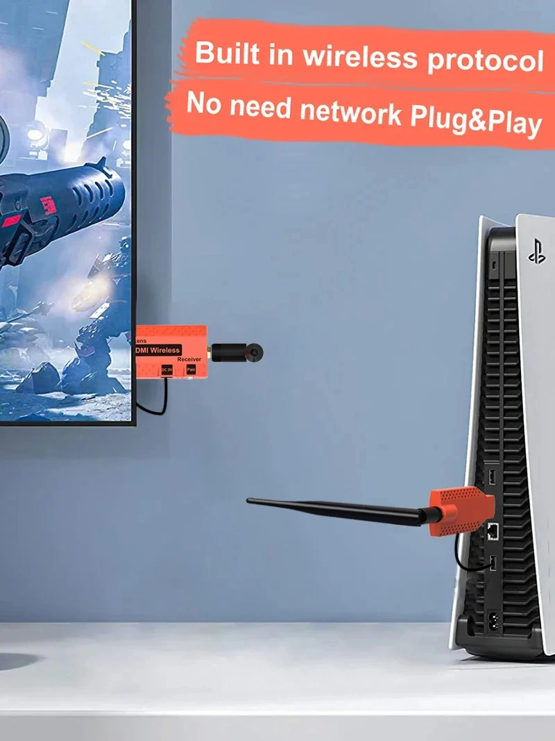 100m Wireless HDMI Extender 1080p 1 2 3 4 TV Share Display Adapter Video Transmi