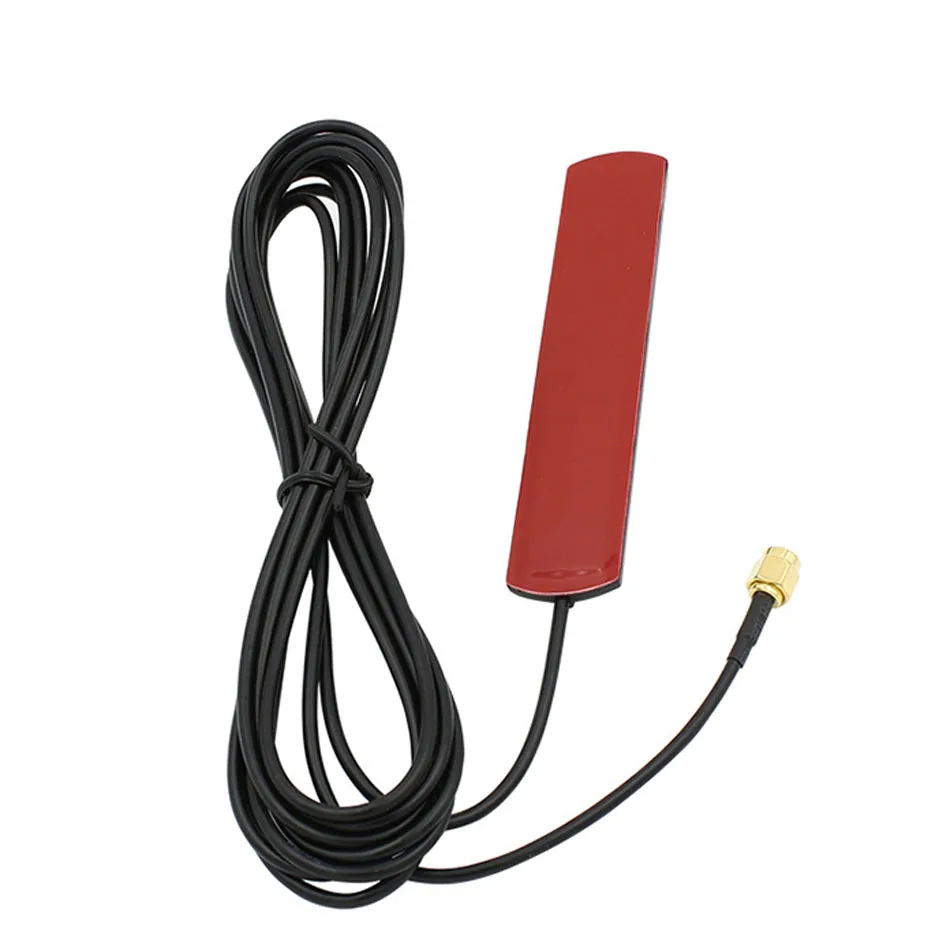 Car DAB Antenna QXNY Portable External Antenna Adhesive Car Patch SMA Adapter Connector 3M/9.8FT for Radio Vehicle
