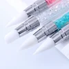 1 Pcs Dual-Ended Silicone Head Carving Dotting Pen Nail Art Brushes Rhinestone Crystal Handle Tool For DIY Gel Manicure Tools 3