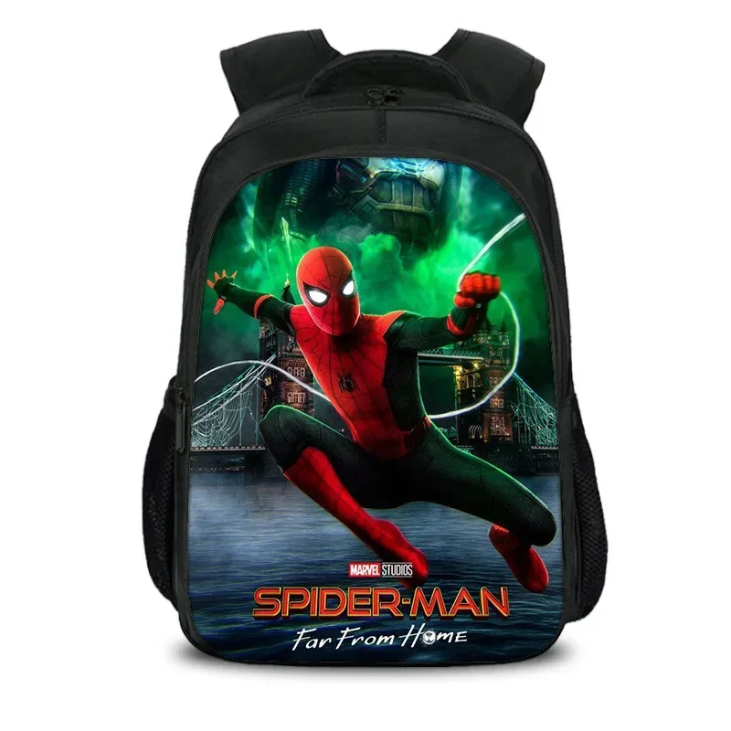 thumbnail image 1 of Figura de anime de Marvel Universos paralelos Spiderman Miles Morales Gwen Stacy Mochila para estudiantes para niños Mochila escolar Regalos de cumpleaños, 1 of 5