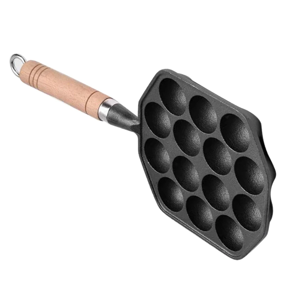 14 Gaten Takoyaki Grill Pan, Takoyaki Grill Nonstick Gietijzeren