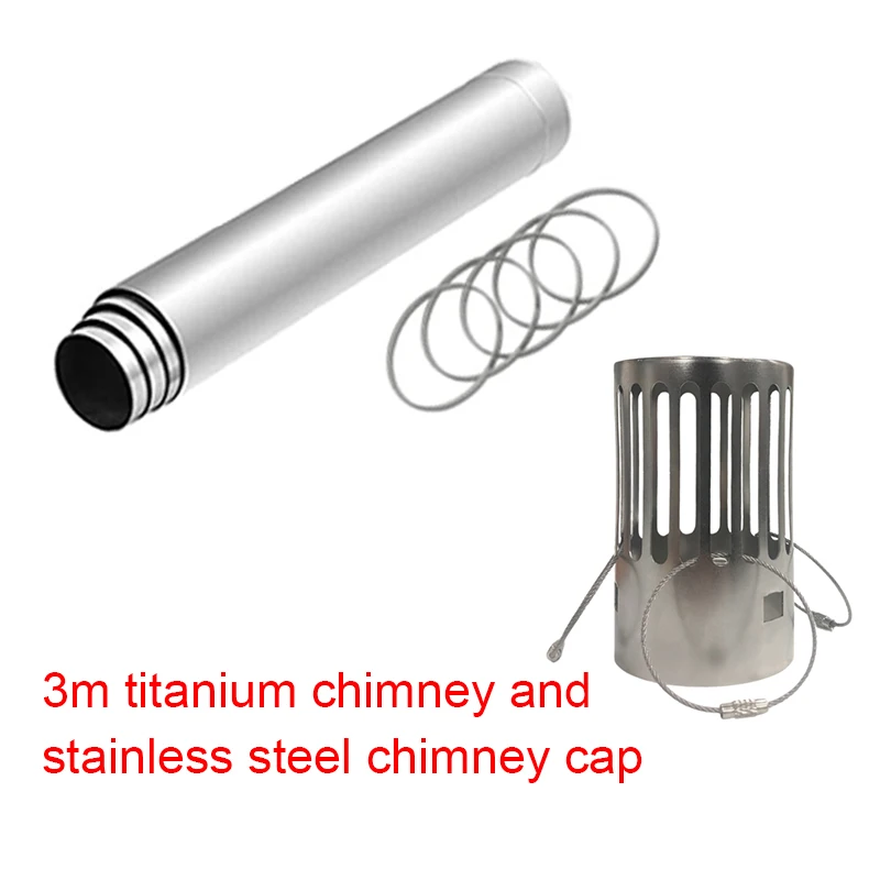 Kit Tuyau De Cheminée Pour Poêle à Tente – Acier Inox, Camping
