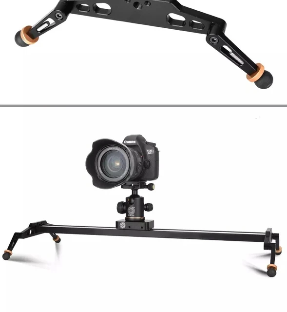 yongluo GR-120QD Fotografia motorizada 120cm Câmera Slider Track Dolly  Video Stabilizer Rail Fibra de carbono e material de liga de alumínio 120  Graus Panorâmica Auto-cle Time-lapse Function para DSLR : :  Eletrônicos