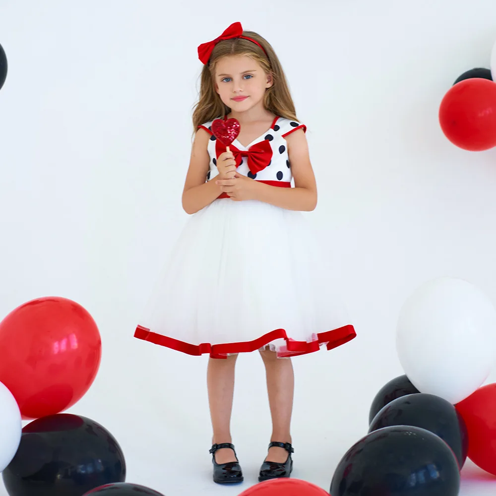 

Cap Sleeves A-Line Flower Girl Dress Children Kids Party Clothes Birthday Christening Dresses