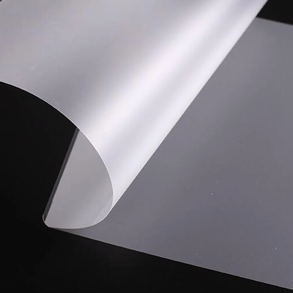 Lamination Film 100PCS/Lot 50 Mic A4 Thermal Laminating Film PET for Photo/Files/Card/Picture Lamination Roll Plastic Film