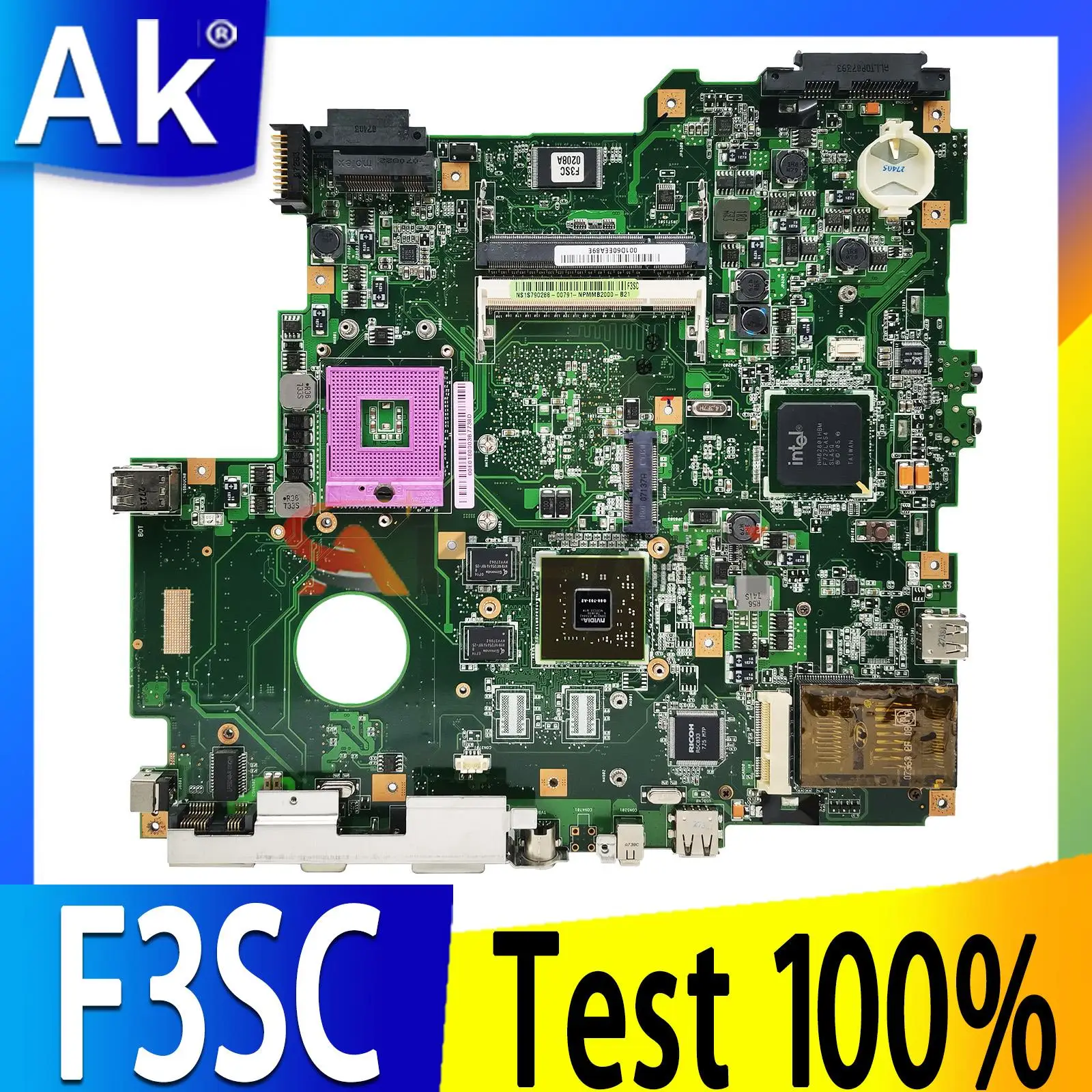 

For Asus F3SC F3S Motherboard Mainboard 60-NPMMB2000