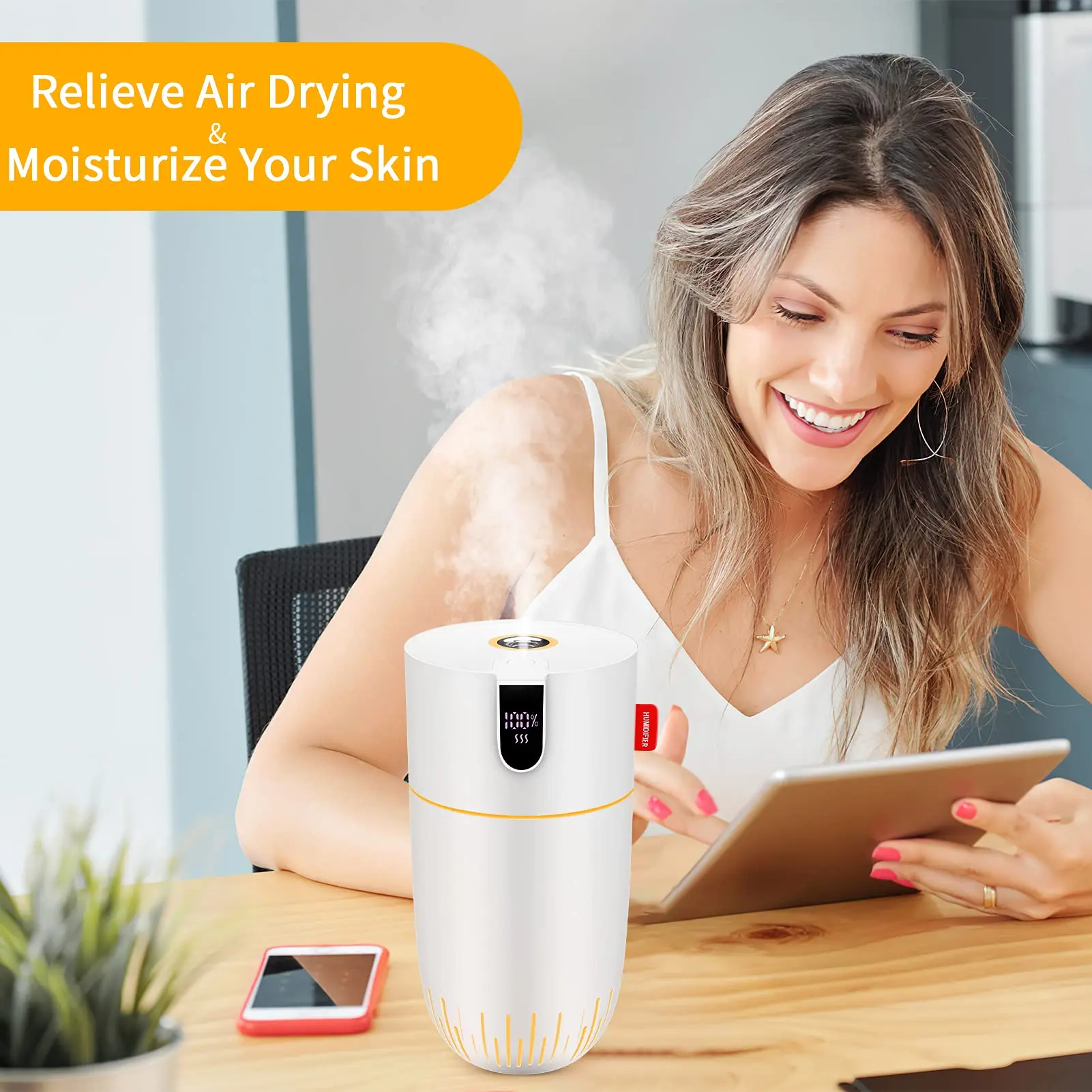 USB Car Humidifier Aromatherapy Diffuser Mini Cool Mist Humidifiers 450ml Portable Air Humidifier Spray Essential Oil Diffuser