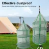 Hanging Drying Mesh Green Dust Proof Elastic Foldable Drying Net For Outdoor Drying Fish Food 2