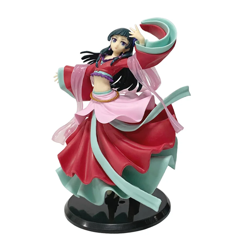 19cm Ancient-style Dance Dress Anime Figurine - PVC Ornament & Desktop Decoration