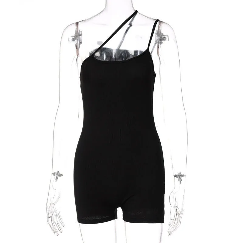 Sporty style New  Women's White Slim Girls Jumpsuit Lace Patch Pink Bow Backless Halter Suspender Sweet One-Piece Shorts Female
