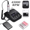 45000 RPM Electric Nail Drill Machine for Nails Electric File HD Display Metal Manicure Pen Professional nail lathe Sander 1