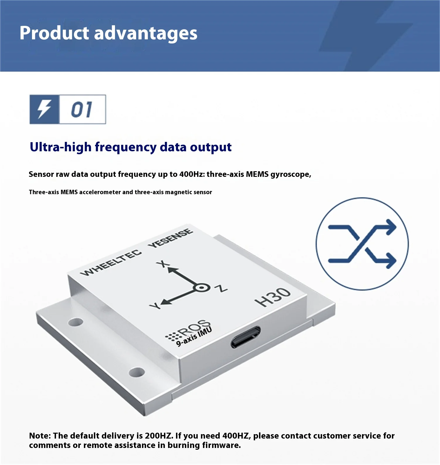 WHEELTEC H30 Series ROS High Precision IMU Inertial Navigation Module