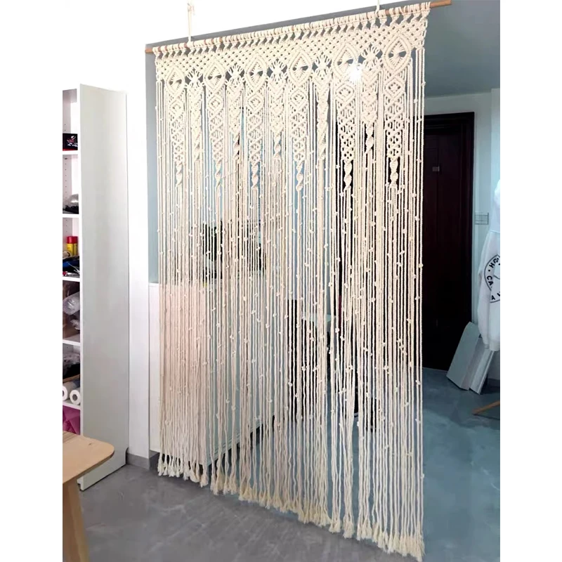 

170*240cm Curtain Tapestry Woven Macrame Cotton Door Wall Hanging Tapestry Boho Decoration Bohemia Wedding Backdrop Tapestry