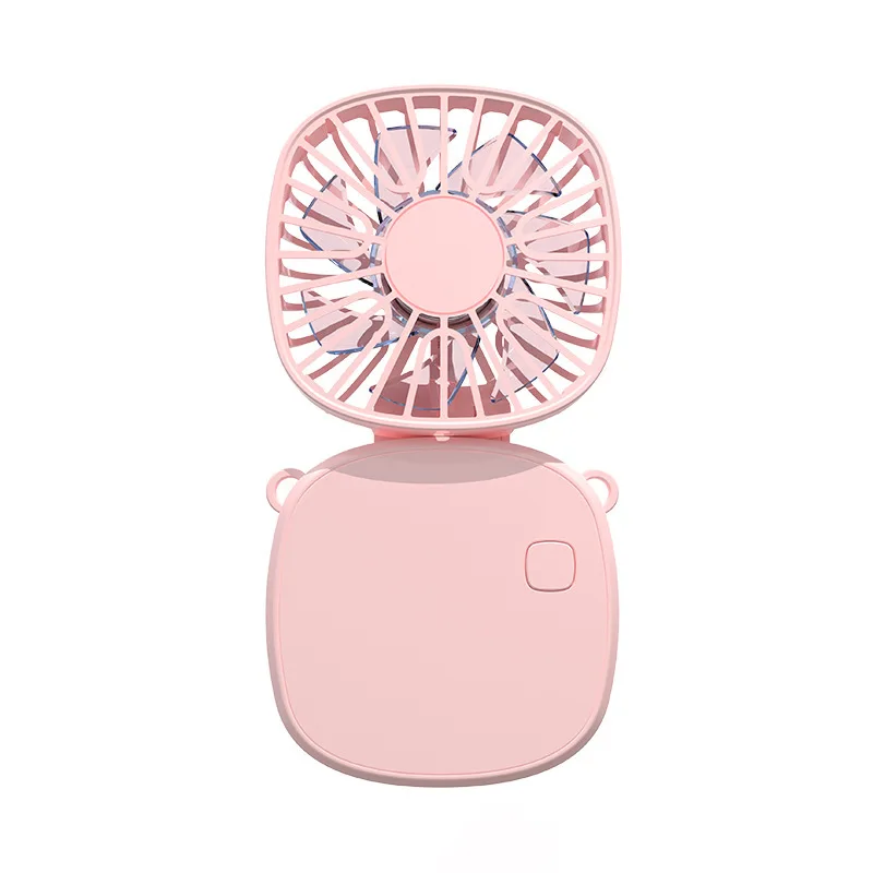 접이식 넥밴드 미니 선풍기, 3단 속도 조절, USB 충전, 여행, 야외, 일상용