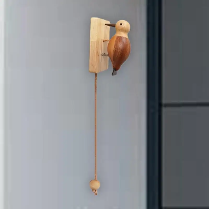 Woodpecker 문짝 노커, 딱따구리 모양의 문짝 노커, 골동품 문짝 노커, 아름답고 창의적이고 전면 진입, 수제 나무