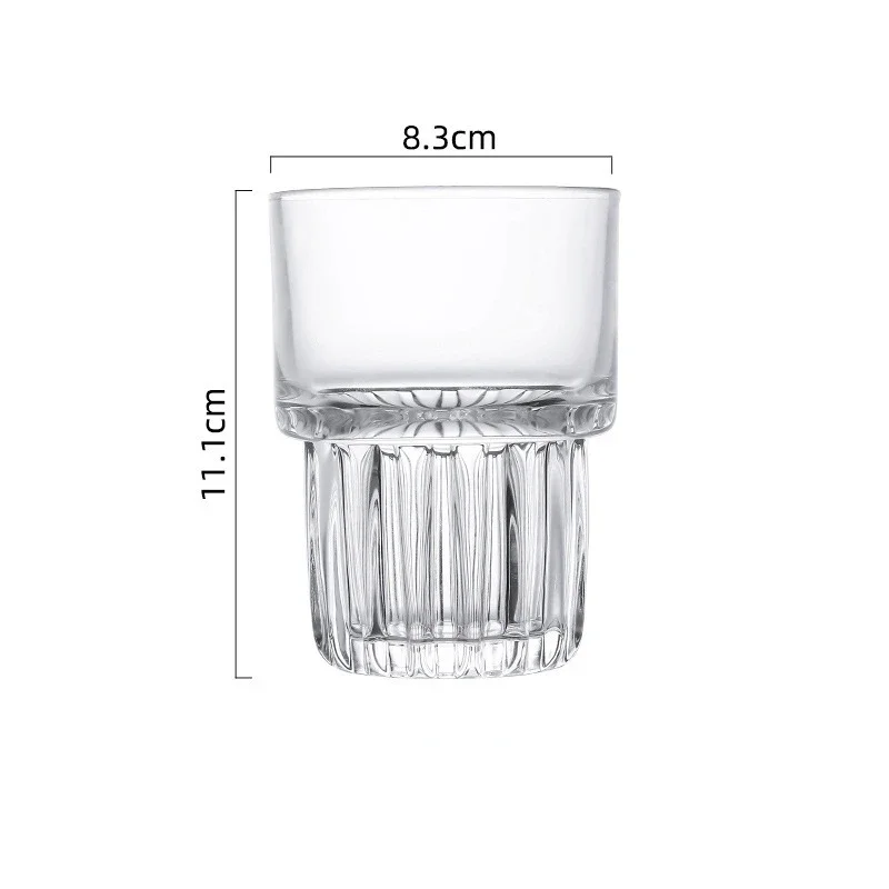 أكواب كريستال شفافة زجاجية للبيع بالجملة حليب وعصي...